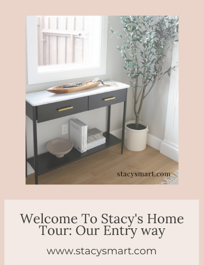 home tour - welcome to entry way